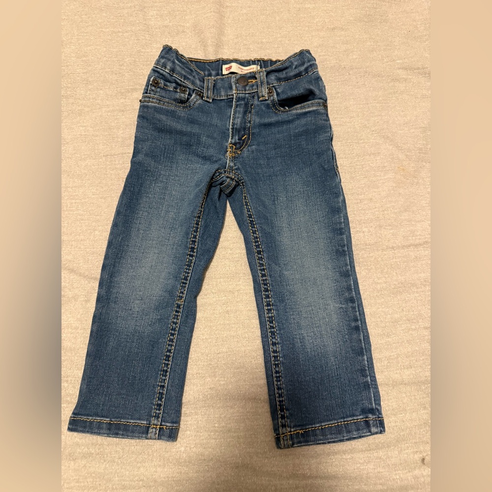 Jeans Little Boys Levi Strauss 511 Size 2T Regular Slim Adjustable Waist